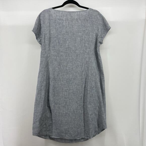 Eileen Fisher Sze Large Shift Dress Hemp Organic Cotton Sustainable Minimalist - Picture 6 of 6